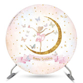 Toile de fond d'anniversaire de petits papillons elfes pour les filles